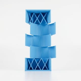 Zásobník na Euro Mince - 1 € – pohled shora na rozložení pozic 3D tištěného produktu.