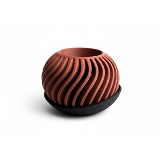 Surge Planter - Kulatá Váza s Vlnitým Designem - Střední 1