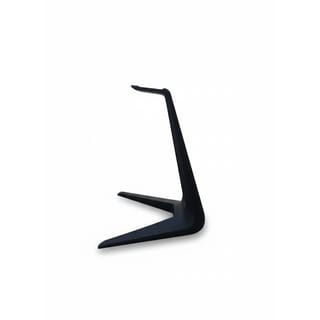 Stojan na sluchátka Ascent, černý elegantní design z bočního pohledu.